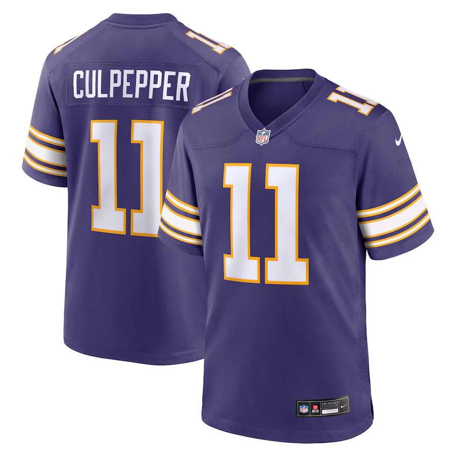 Men's Minnesota Vikings Daunte Culpepper Nike Purple Retired Player Alternate Game Jersey - Ujersey Shop