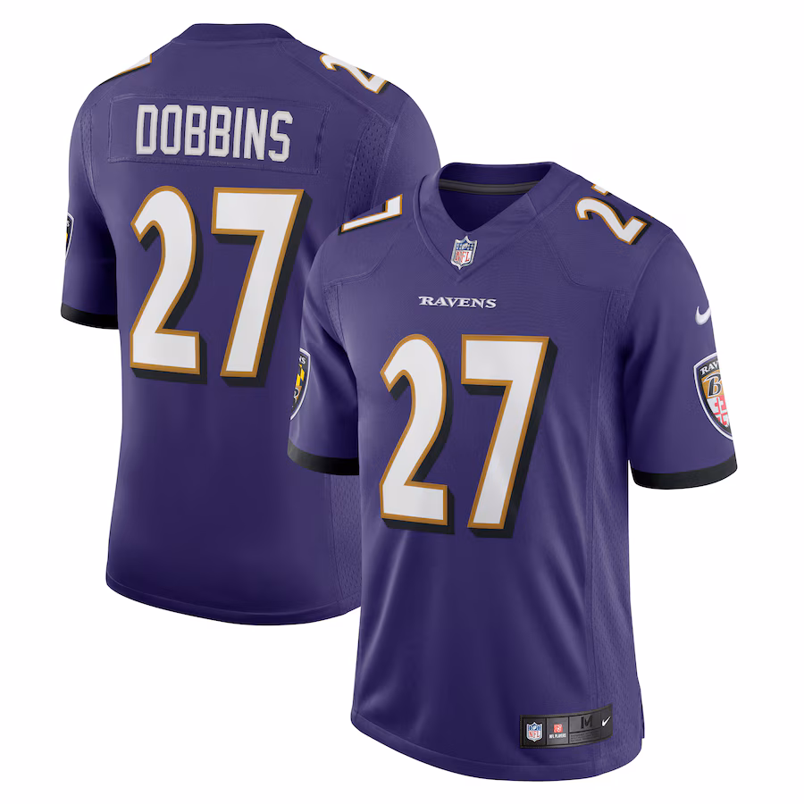 Men's Baltimore Ravens J.K. Dobbins Nike Purple Vapor Limited Jersey - Ujersey Shop