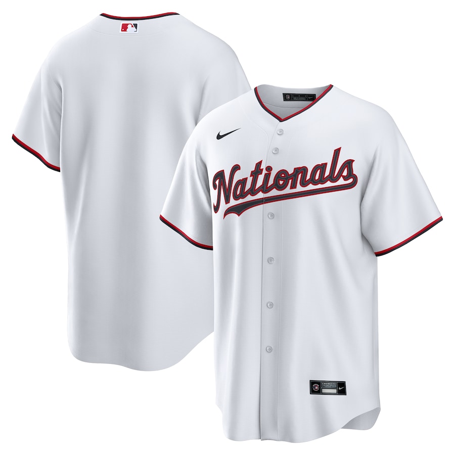 Youth Washington Nationals Nike White Home Replica 2.0 Jersey - Ujersey Shop
