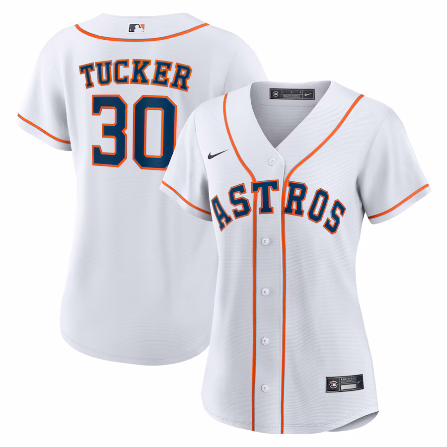 Women's Houston Astros Kyle Tucker Nike White Home Replica Jersey - Ujersey Shop