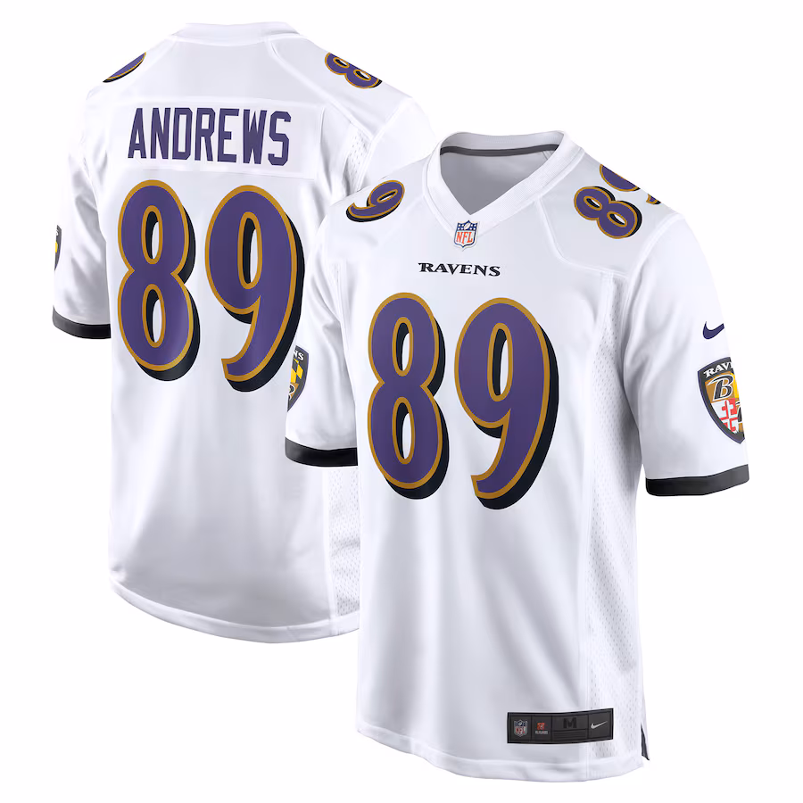 Men's Baltimore Ravens Mark Andrews Nike White Game Jersey - Ujersey Shop