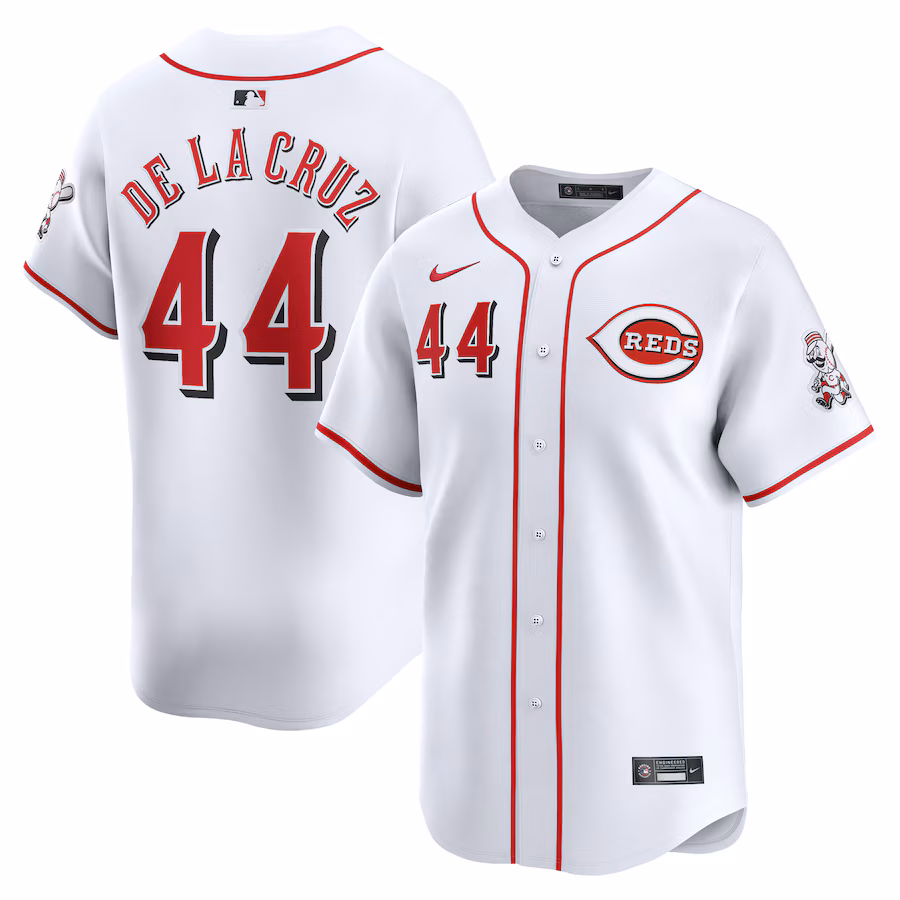 Youth Cincinnati Reds Elly De La Cruz Nike White Home Limited Player Jersey - Ujersey Shop