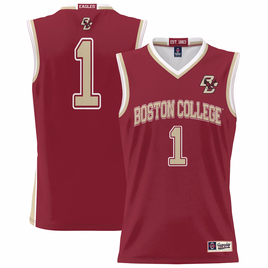 #1 Boston College Eagles GameDay Greats Unisex Lightweight Basketball Jersey - Cardinal - Ujersey Shop