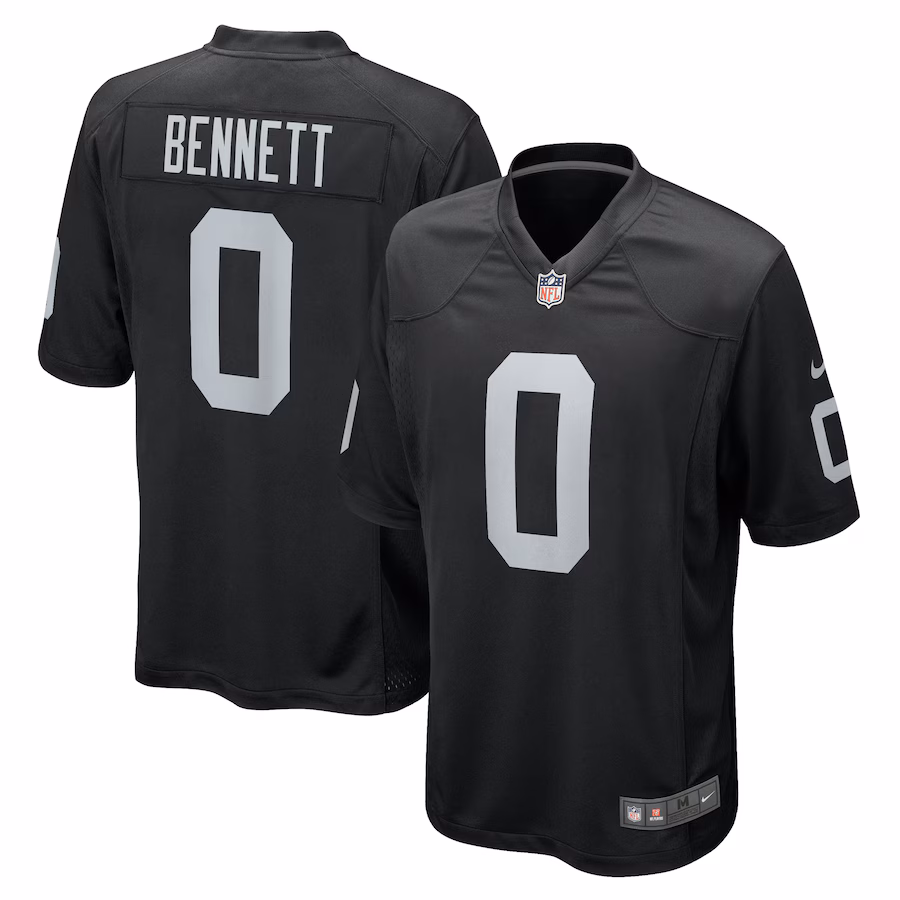 Men's Las Vegas Raiders Jakorian Bennett Nike  Black Team Game Jersey - Ujersey Shop