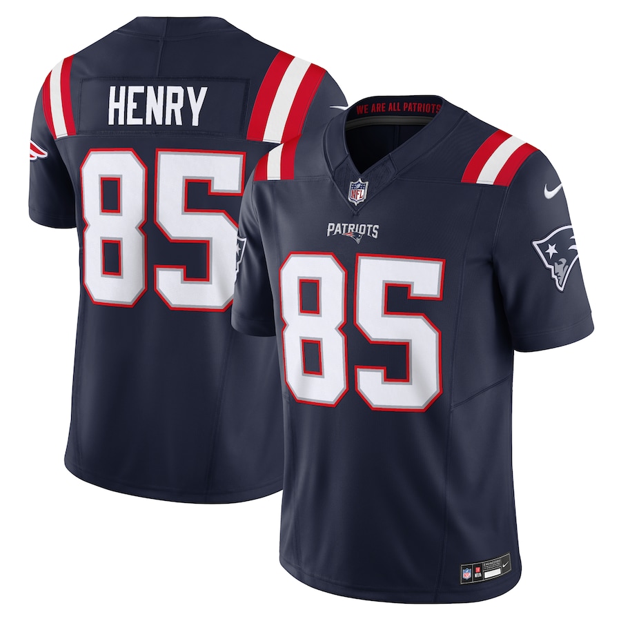 Men's New England Patriots Hunter Henry Nike Navy Vapor F.U.S.E. Limited Jersey - Ujersey Shop