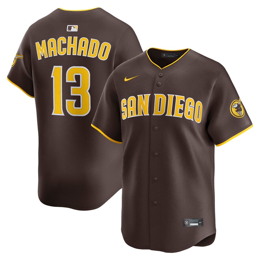 Men's San Diego Padres Manny Machado Nike Brown Alternate Limited Player Jersey - Ujersey Shop