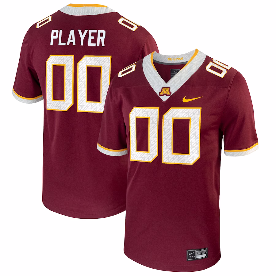 Minnesota Golden Gophers Nike Pick-A-Player NIL Replica Football Jersey - Maroon - Ujersey Shop