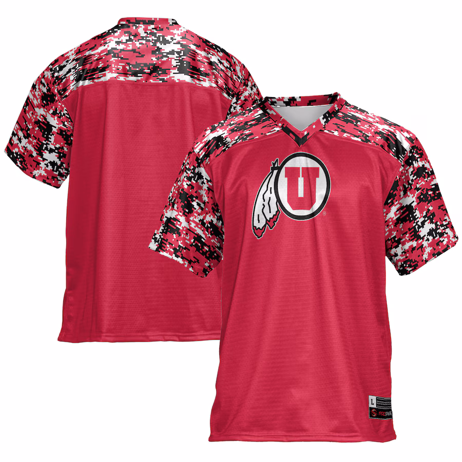 Men's GameDay Greats Red Utah Utes Football Jersey - Ujersey Shop