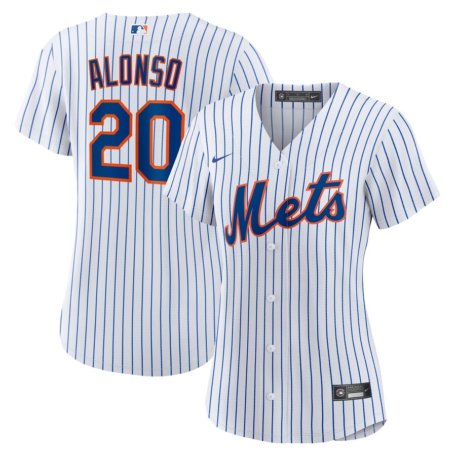 Women's New York Mets Pete Alonso Nike White Home Replica Player Jersey - Ujersey Shop