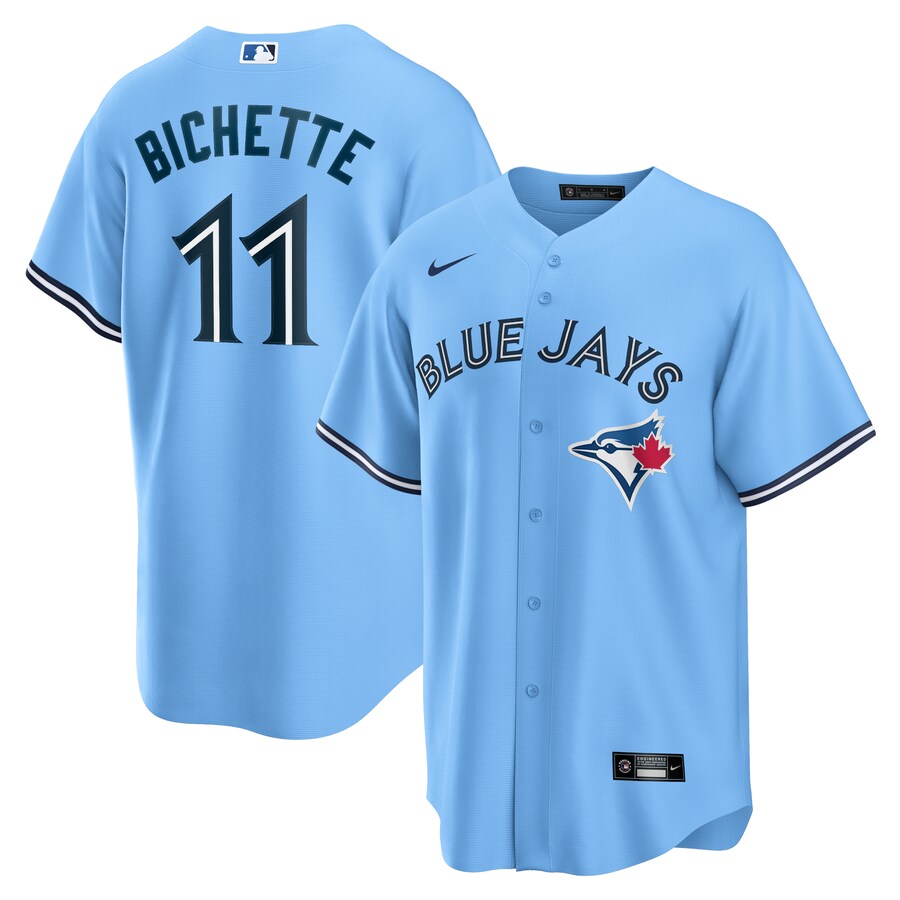Men's Toronto Blue Jays Bo Bichette Nike Powder Blue Alternate Replica Player Name Jersey - Ujersey Shop