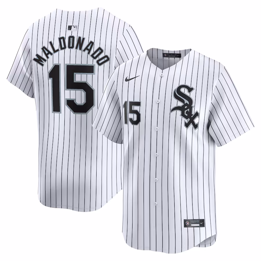Men's Chicago White Sox Martín Maldonado Nike White Home Limited Player Jersey - Ujersey Shop