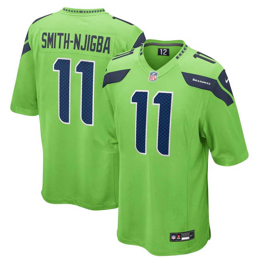 Men's Seattle Seahawks Jaxon Smith-Njigba Nike Neon Green  Game Jersey - Ujersey Shop