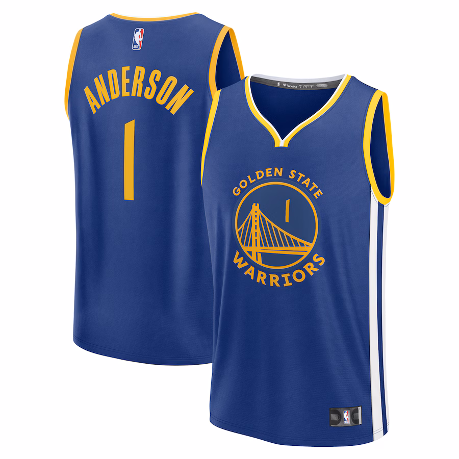 Men's Golden State Warriors Kyle Anderson Fanatics Royal Fast Break Replica Player Jersey - Icon Edition - Ujersey Shop