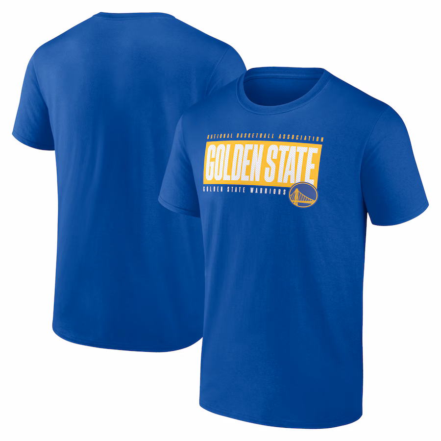 Men's Golden State Warriors Fanatics Royal Box Out T-Shirt - Ujersey Shop