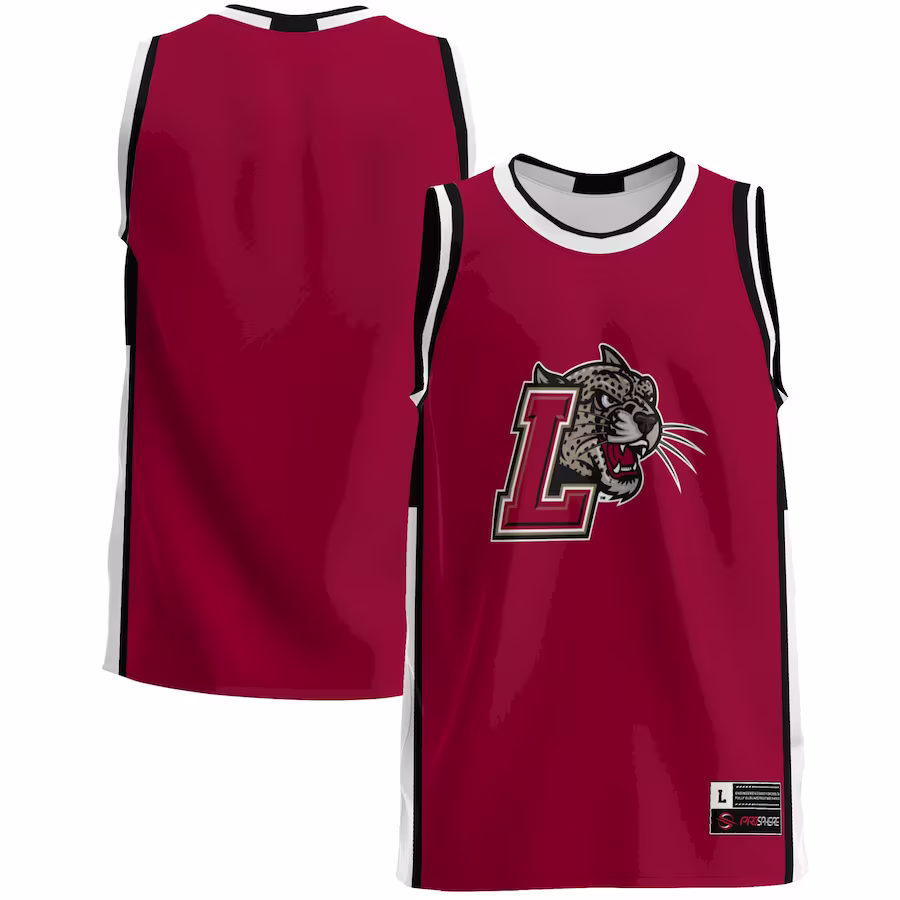 Lafayette College Leopards GameDay Greats  Lightweight Basketball Jersey - Maroon - Ujersey Shop