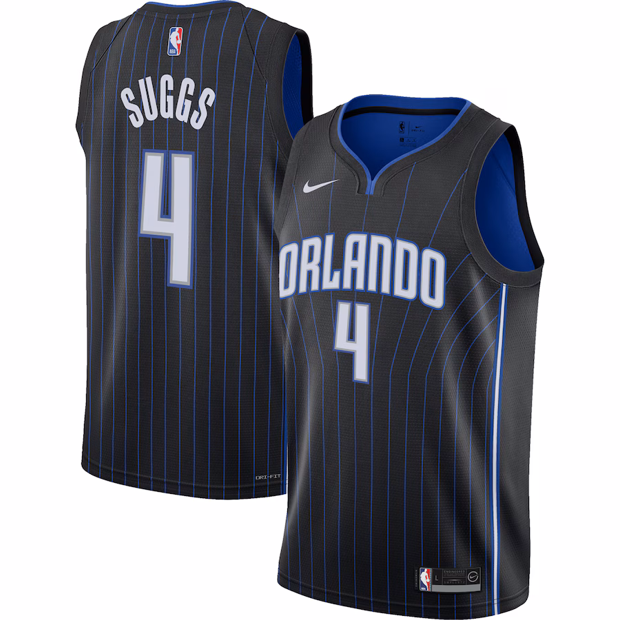 Youth Orlando Magic Jalen Suggs Nike Black Swingman Jersey - Icon Edition - Ujersey Shop