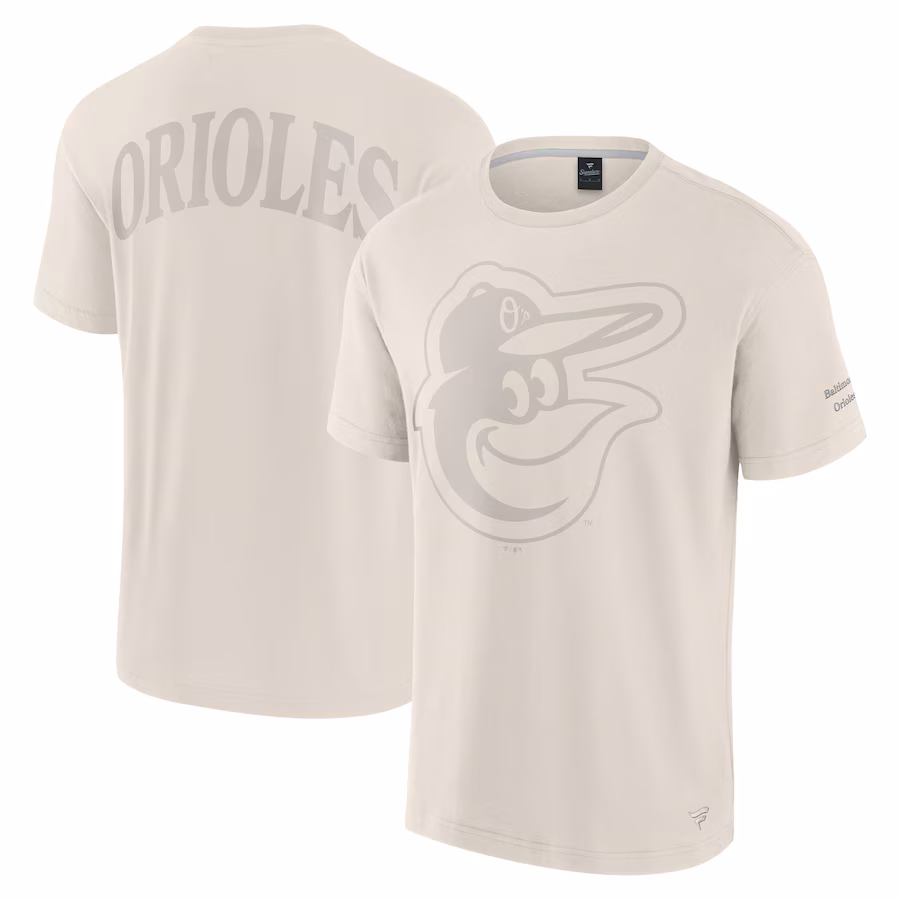 Men's Baltimore Orioles Fanatics Cream Elements Iconic T-Shirt - Ujersey Shop