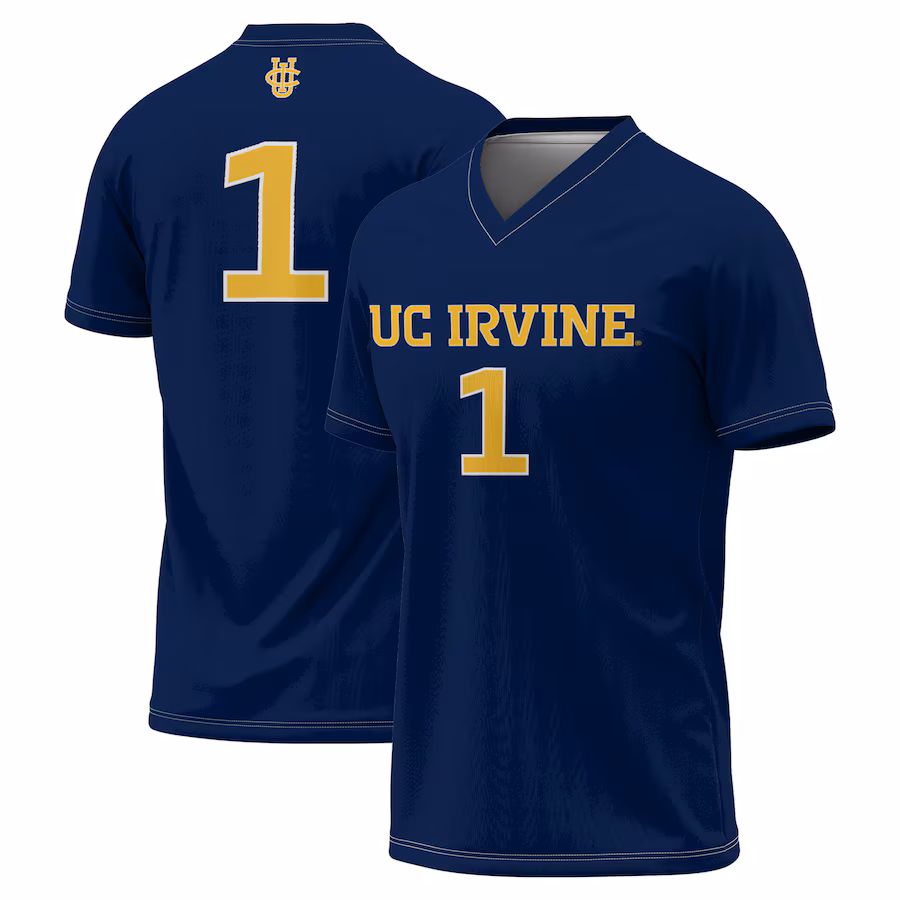 Unisex GameDay Greats Navy UC Irvine Anteaters Lightweight Soccer Fashion Jersey - Ujersey Shop