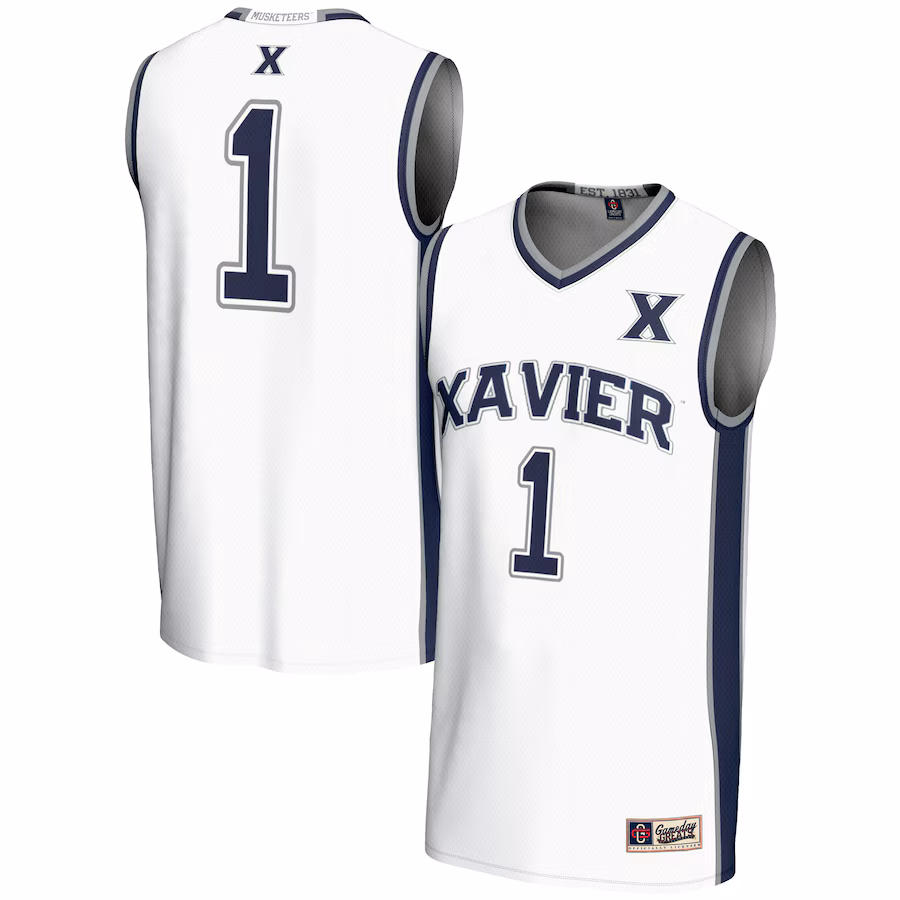 Unisex GameDay Greats #1 White Xavier Musketeers Lightweight Basketball Jersey - Ujersey Shop