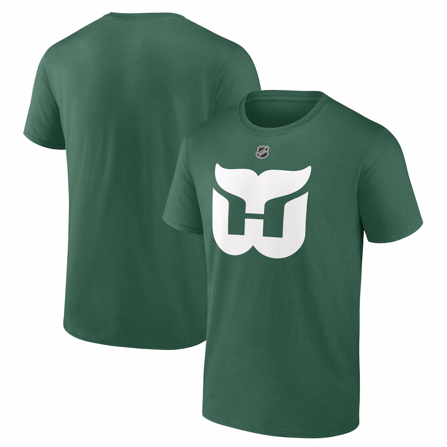 Men's Hartford Whalers Green Alternate Logo T-Shirt - Ujersey Shop