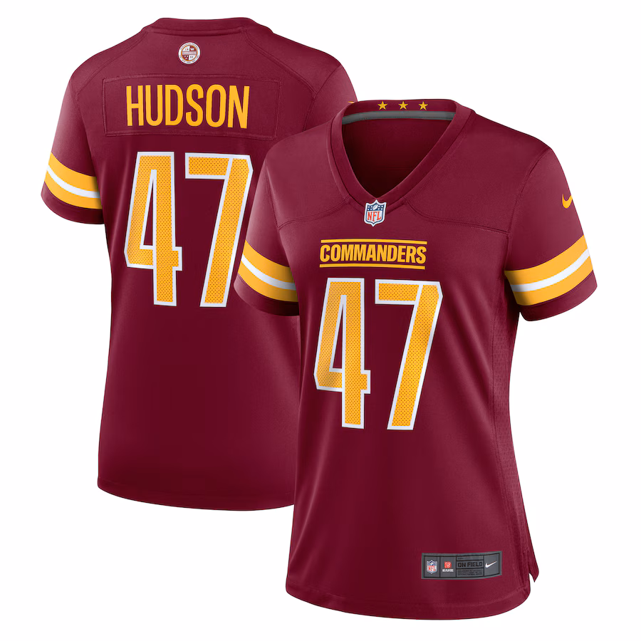 Women's Washington Commanders Khaleke Hudson Nike  Burgundy  Game Jersey - Ujersey Shop