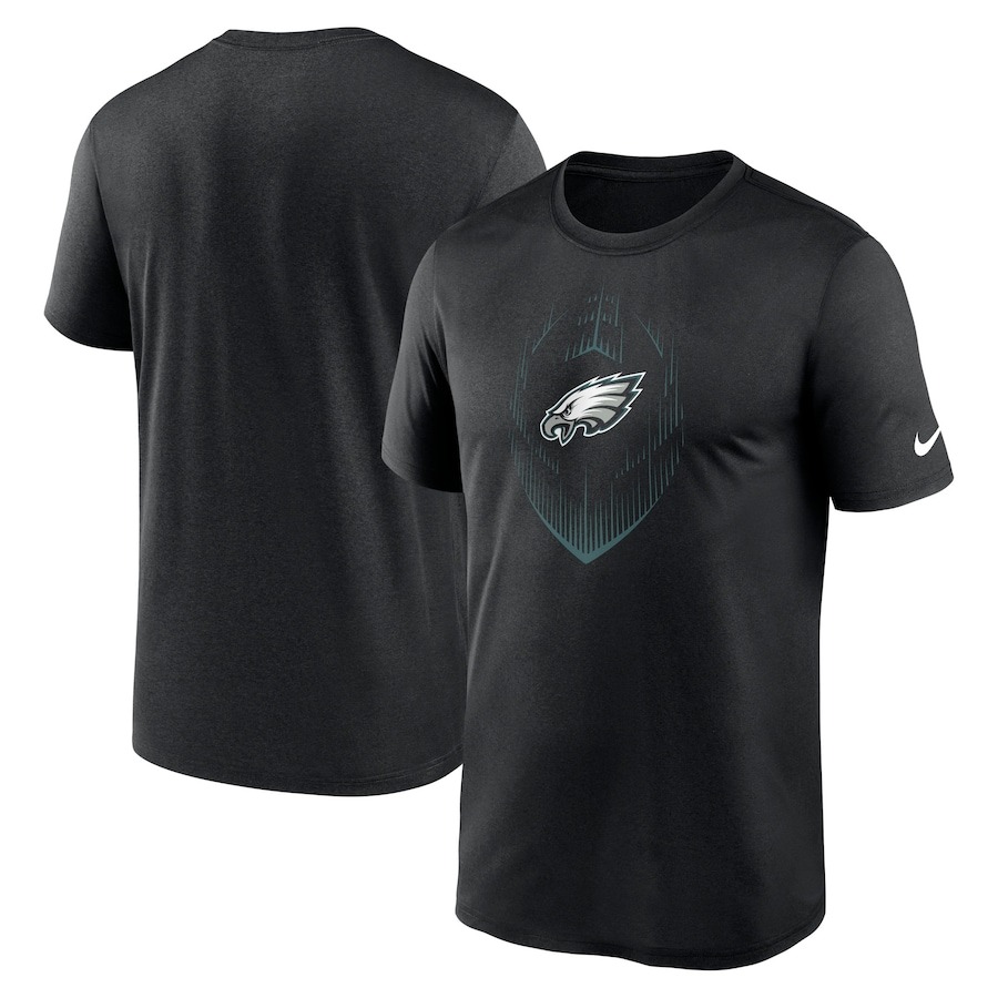 Men's Philadelphia Eagles Nike Black Primetime Legend Icon Performance T-Shirt - Ujersey Shop
