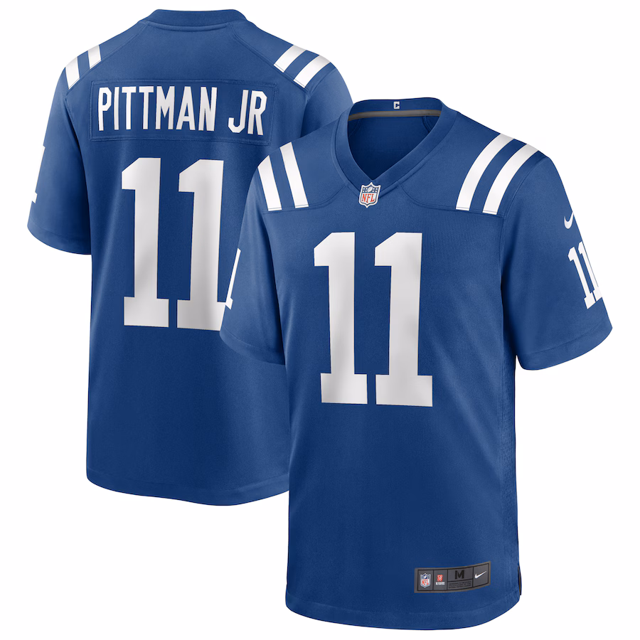 Men's Indianapolis Colts Michael Pittman Jr. Nike Royal Player Game Jersey - Ujersey Shop