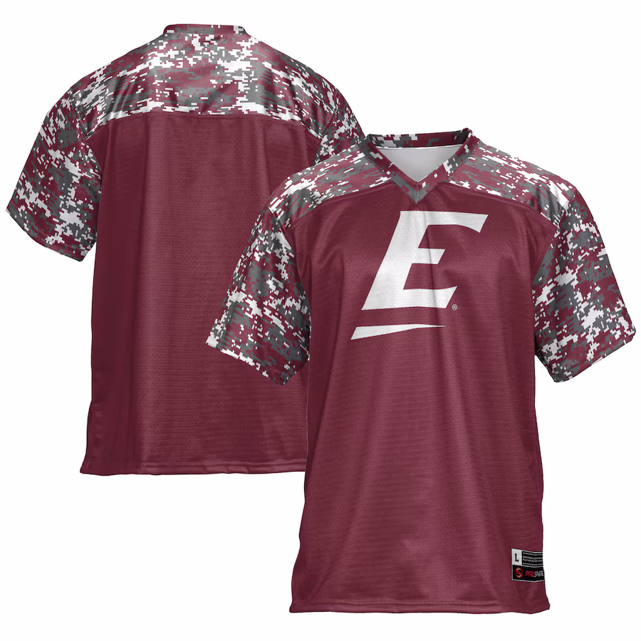 Men's GameDay Greats Maroon Eastern Kentucky Colonels Football Jersey - Ujersey Shop