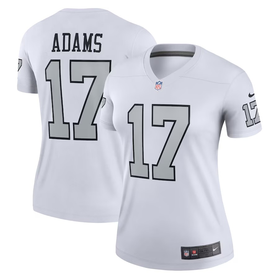 Women's Las Vegas Raiders Davante Adams Nike White Alternate Legend Jersey - Ujersey Shop