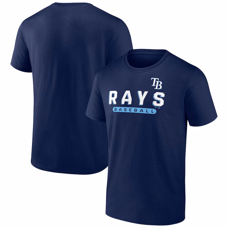 Men's Tampa Bay Rays Fanatics Navy Team T-Shirt - Ujersey Shop