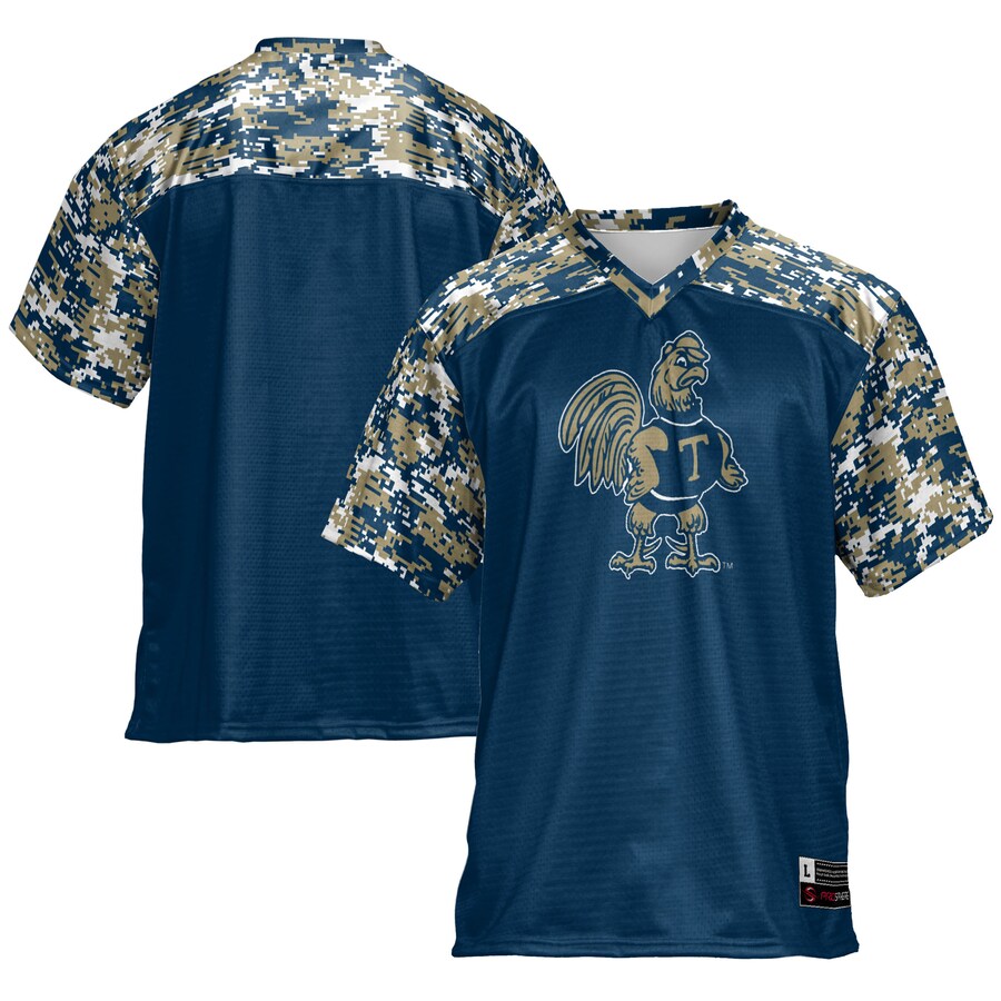 Men's GameDay Greats Blue Trinity Bantams Football Jersey - Ujersey Shop
