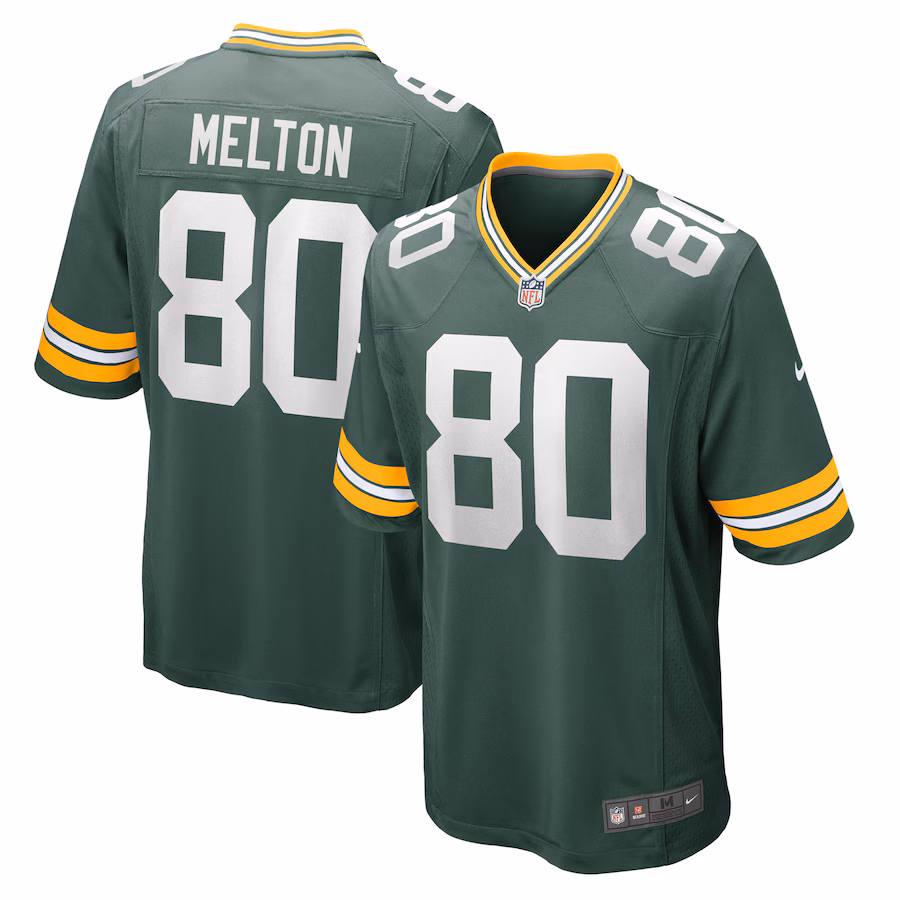 Men's Green Bay Packers Bo Melton Nike Green Home Game Player Jersey - Ujersey Shop