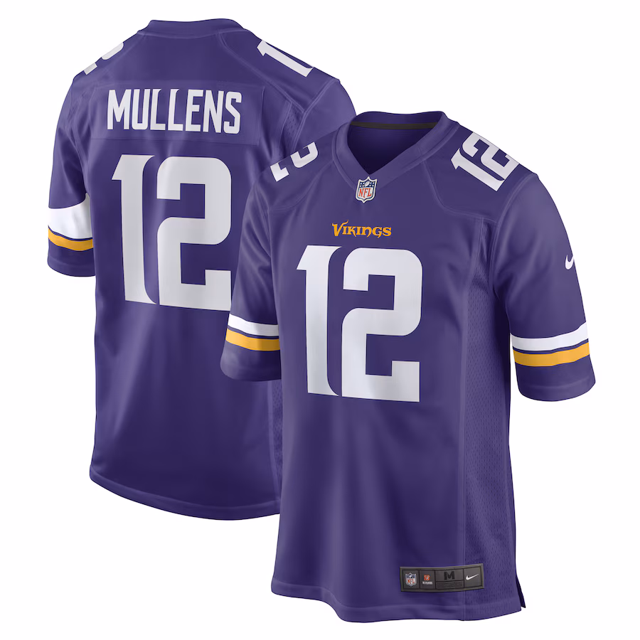 Men's Minnesota Vikings Nick Mullens Nike Purple Game Player Jersey - Ujersey Shop