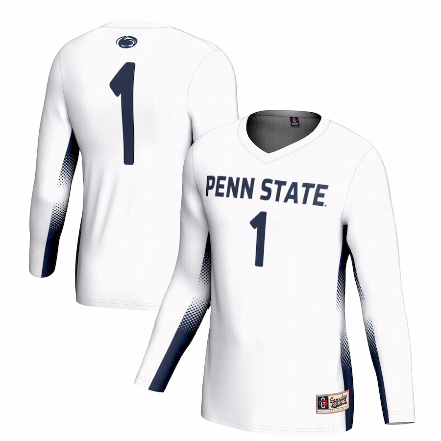 Unisex GameDay Greats #1 White Penn State Nittany Lions Lightweight Volleyball Jersey - Ujersey Shop