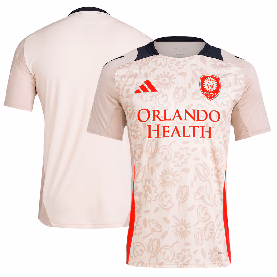 Men's Orlando City SC adidas Brown 2024 One Planet Pre-Match Top - Ujersey Shop