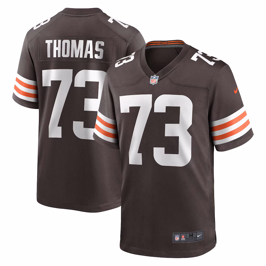 Men's Cleveland Browns Joe Thomas Nike Brown Retired Player Game Jersey - Ujersey Shop