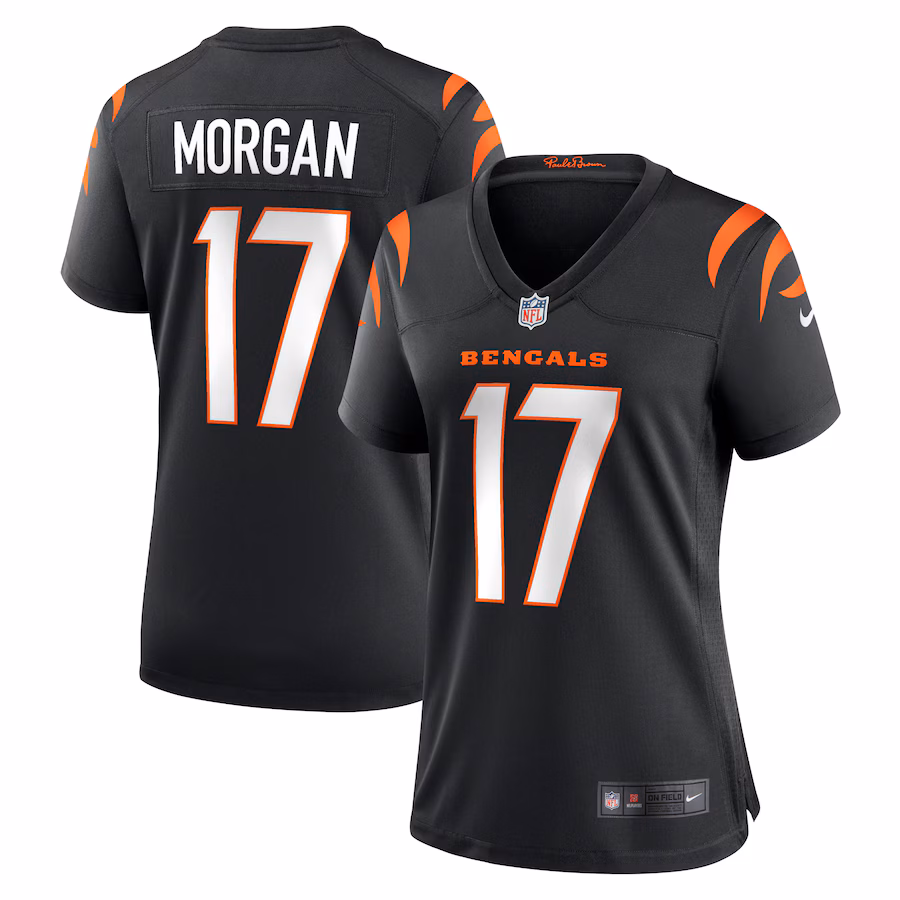 Women's Cincinnati Bengals Stanley Morgan Nike Black Player Game Jersey - Ujersey Shop