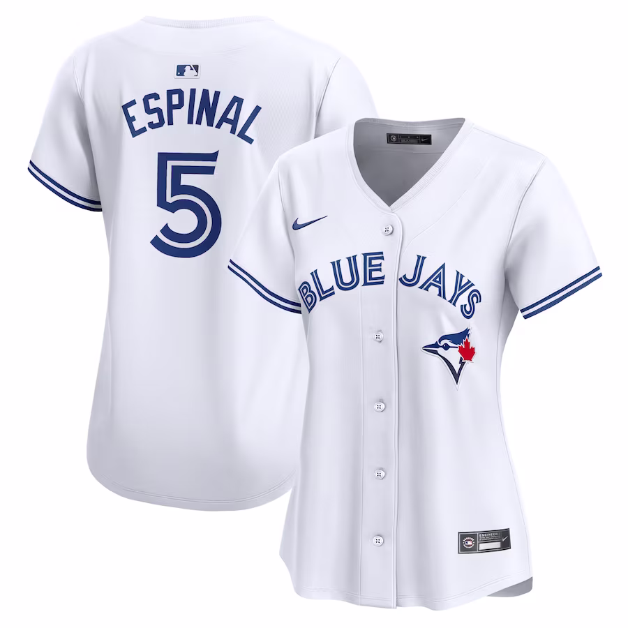 Women's Toronto Blue Jays Santiago Espinal Nike White Home Limited Player Jersey - Ujersey Shop