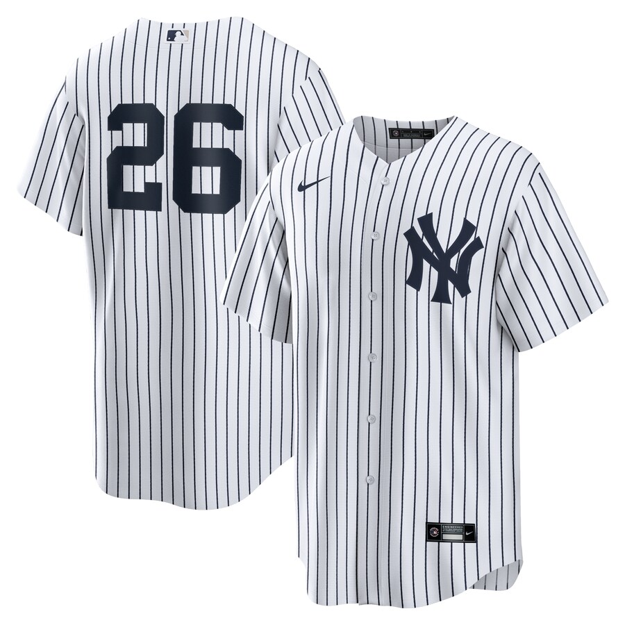 Men's New York Yankees DJ LeMahieu Nike White Home Replica Player Name Jersey - Ujersey Shop