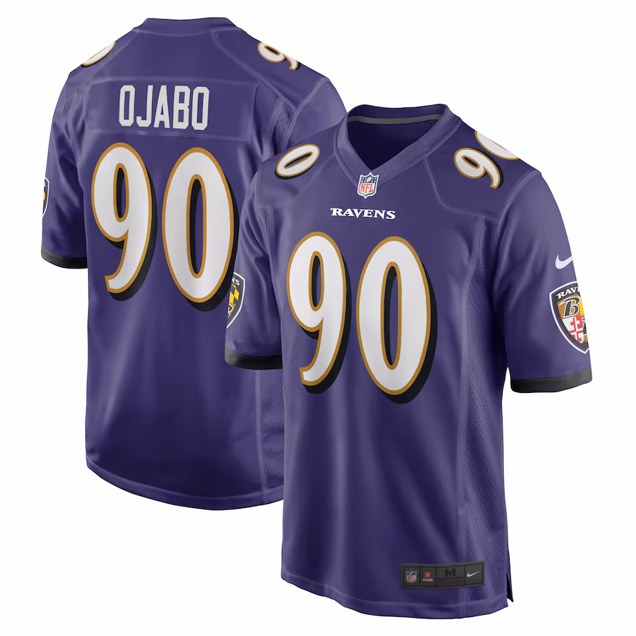 Men's Baltimore Ravens David Ojabo Nike Purple Player Game Jersey - Ujersey Shop
