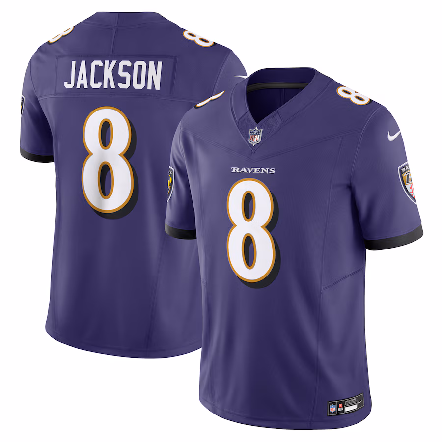 Men's Baltimore Ravens Lamar Jackson Nike Purple Vapor F.U.S.E. Limited Jersey - Ujersey Shop