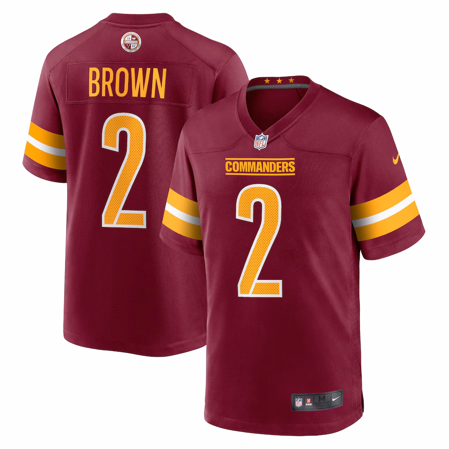 Men's Washington Commanders Dyami Brown Nike Burgundy Game Jersey - Ujersey Shop