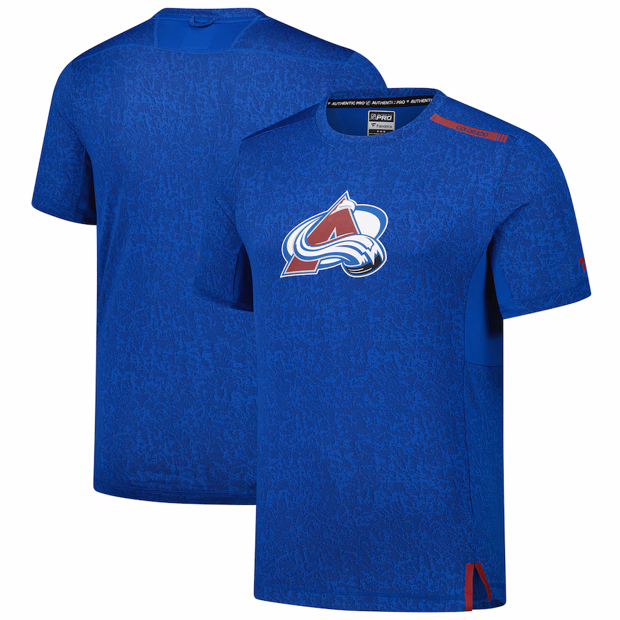 Men's Colorado Avalanche Fanatics Blue Authentic Pro Performance T-Shirt - Ujersey Shop