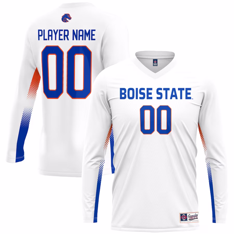 Boise State Broncos GameDay Greats Unisex Adult NIL Lightweight Volleyball Jersey - White - Ujersey Shop
