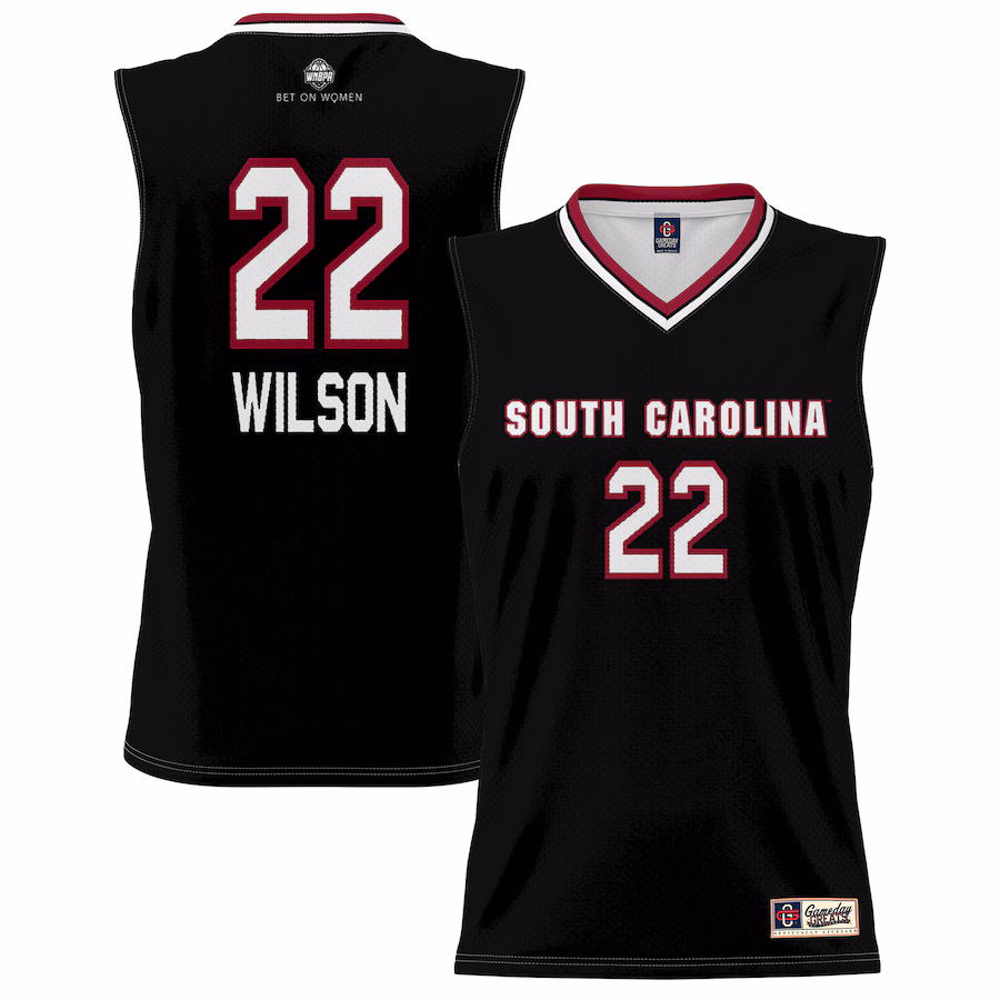Youth GameDay Greats A'ja Wilson Black South Carolina Gamecocks Lightweight Basketball Alumni Jersey - Ujersey Shop