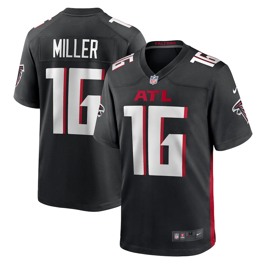 Men's Atlanta Falcons Scotty Miller Nike Black Game Player Jersey - Ujersey Shop