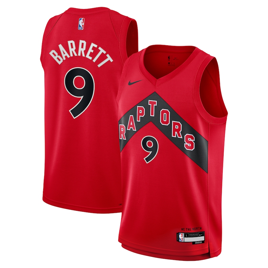 Youth Toronto Raptors RJ Barrett Nike Red Swingman Jersey - Icon Edition - Ujersey Shop