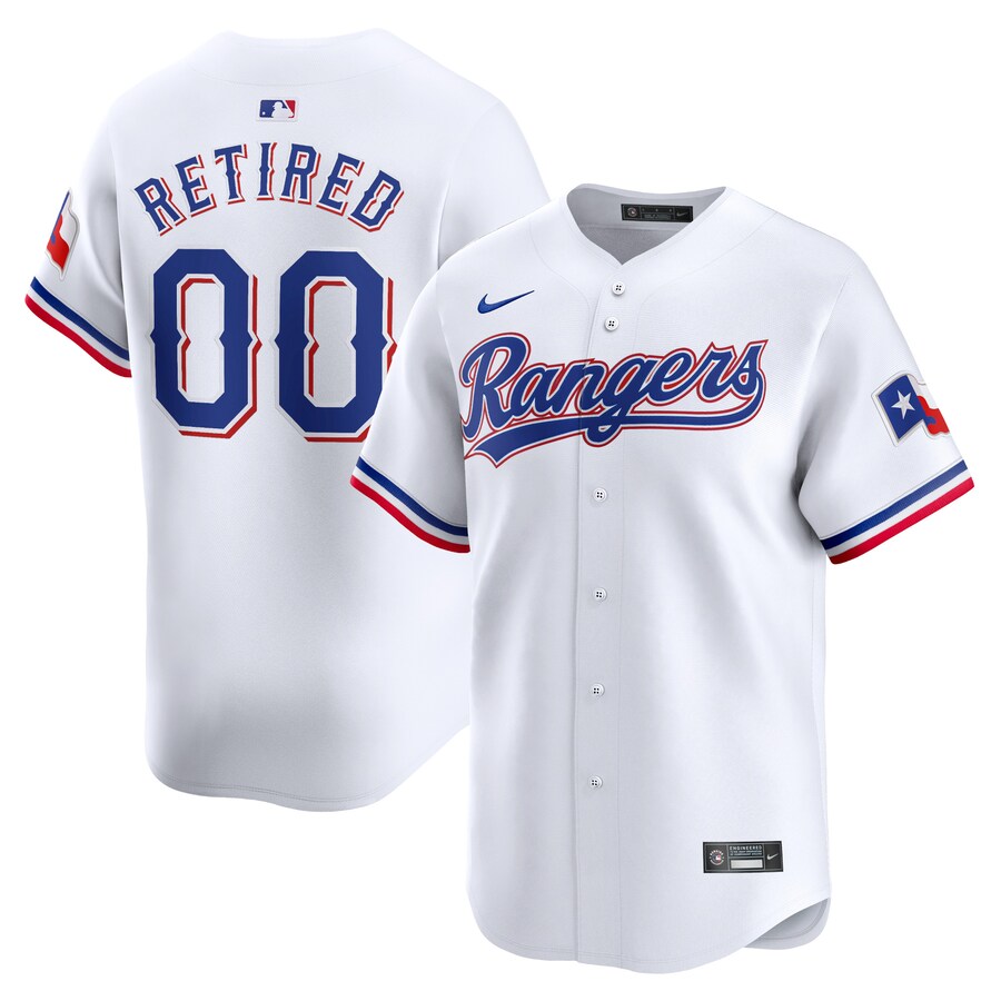 Men's Texas Rangers Nike White Home Limited Pick-A-Player Retired Roster Jersey - Ujersey Shop