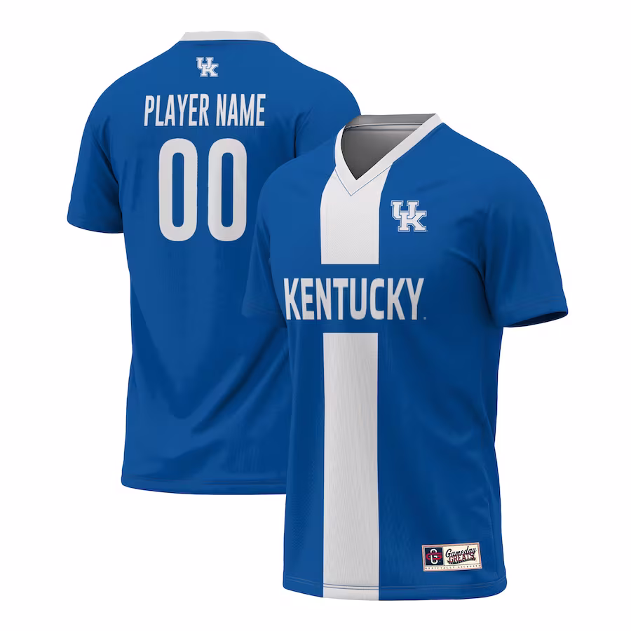 Kentucky Wildcats GameDay Greats Unisex Pick-A-Player NIL Men's Soccer Jersey - Royal - Ujersey Shop
