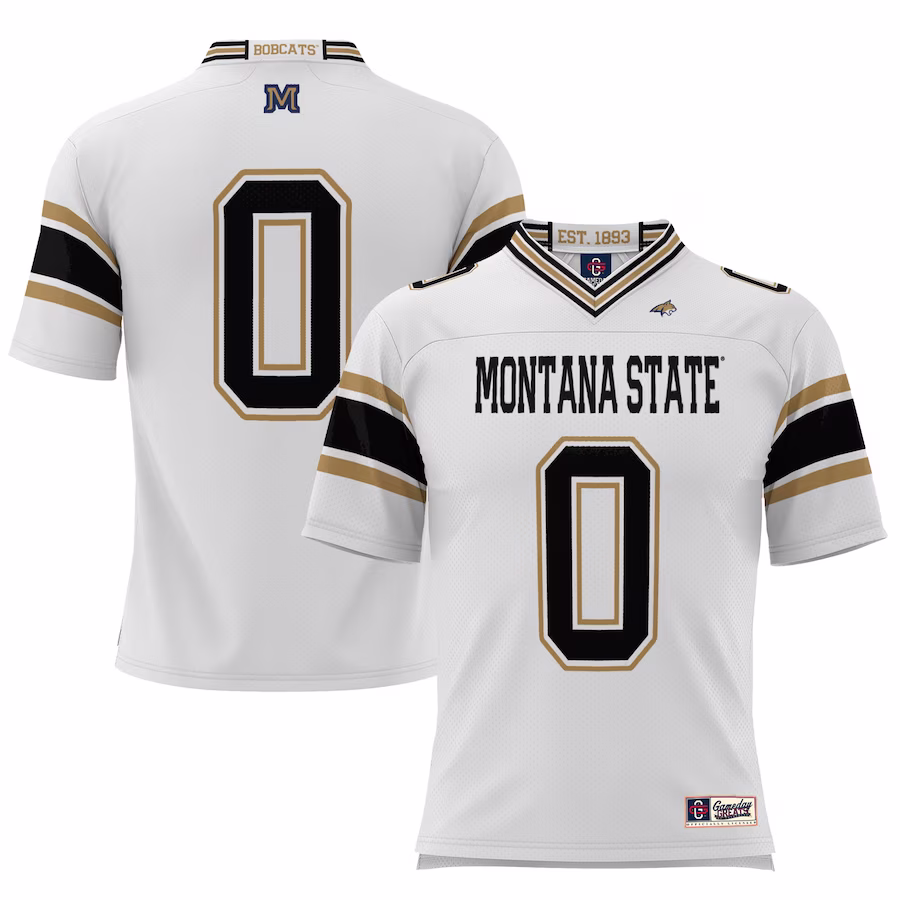 #0 Montana State Bobcats GameDay Greats Football Jersey – White - Ujersey Shop